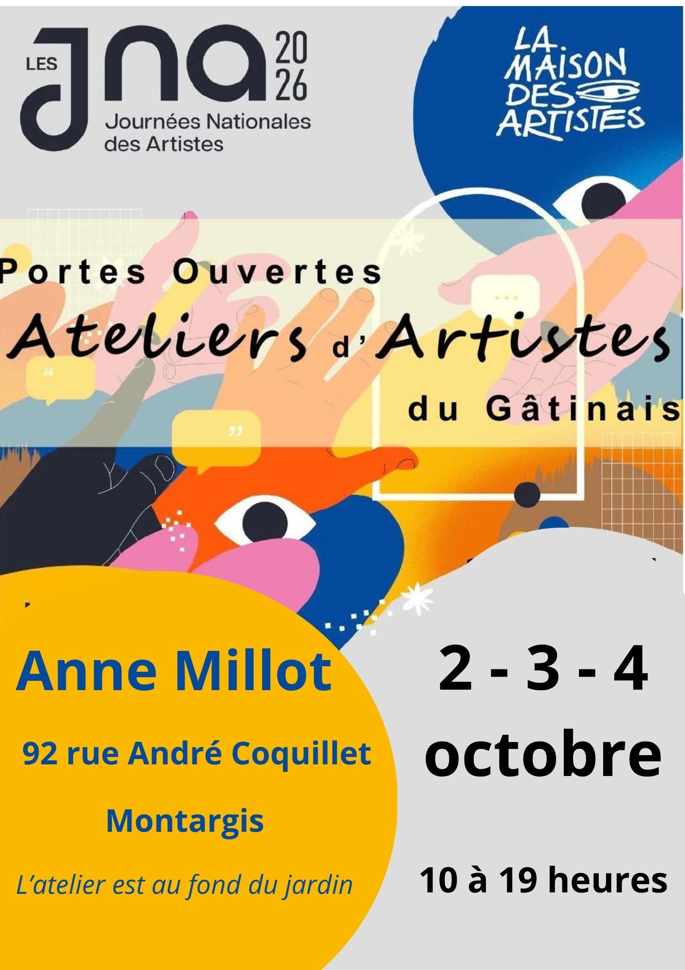 Journées nationales des artistes 2-4 octobre 2026