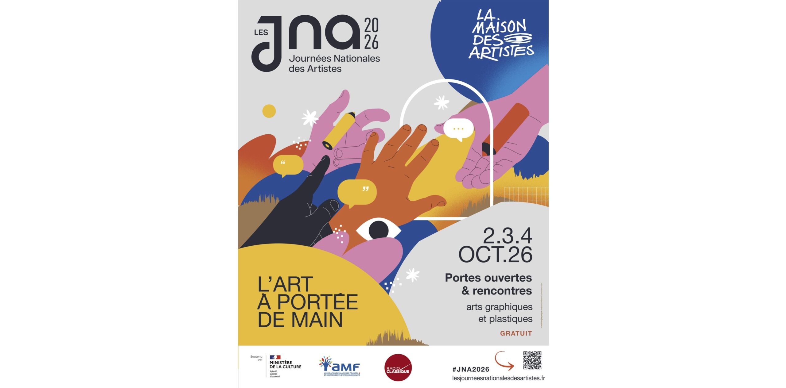 Journées nationales des artistes 2-4 octobre 2026